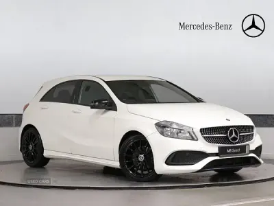 Used Mercedes A180 AMG line 2018 White Hatchback