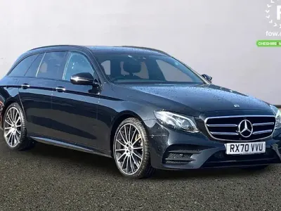 Used Mercedes E220 AMG line 194 HP (142 kW) 2020 Black Estate