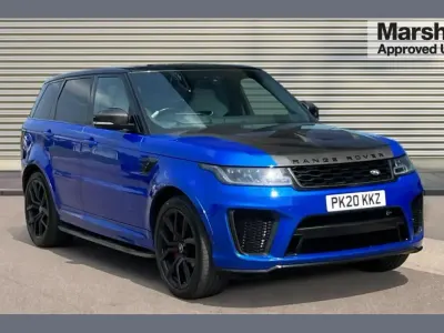 Used Land Rover Range Rover Sport SVR 575 HP (422 kW) 2020 Svo premium palette blue SUV