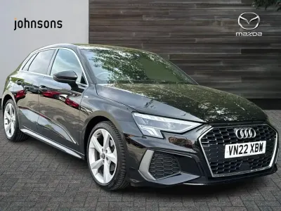 Used Audi A3 S-Line 147 HP (108 kW) 2022 Black Sedan