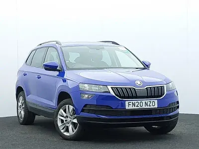 Used Skoda Karoq SE Technology 116 HP (85 kW) 2020 Blue SUV