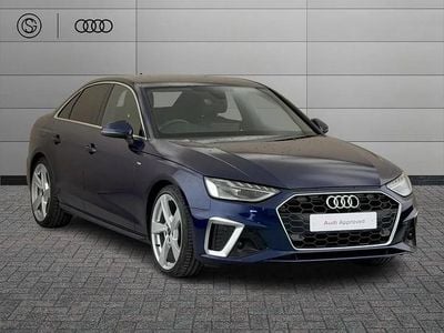 Used Audi A4 S-Line 161 HP (118 kW) 2021 Blue Sedan