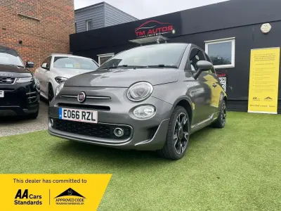 Używany Fiat 500 S 69 KM (50 kW) 2016 Szary Kabriolet
