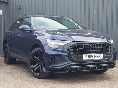 Usado Audi Q8 S-Line 286 CV (210 kW) 2019 Azul SUV