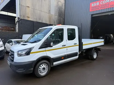 Used Ford Transit S 130 HP (95 kW) 2021 White Cabriolet