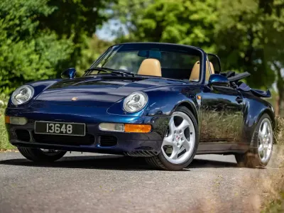 Used Porsche 993 1996 Blue Cabriolet