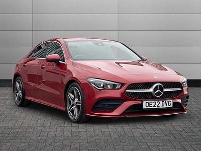 Used Mercedes CLA200 AMG line 163 HP (119 kW) 2022 Red Coupe