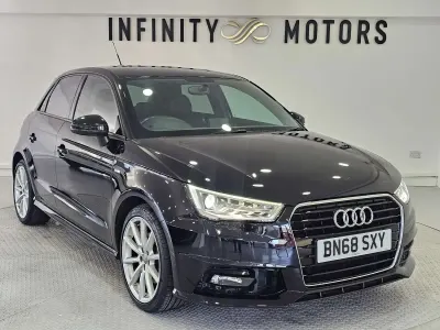 Used Audi A1 Sportback S-Line 125 HP (91 kW) 2018 Black Hatchback