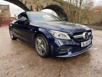 Begagnad Mercedes C43 AMG Premium Plus 2019 Blå Sportkupé