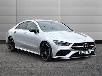 Used Mercedes CLA200 AMG Line Premium Plus 163 HP (119 kW) 2023 Silver Coupe