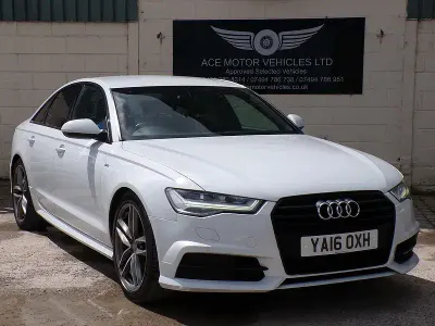 Used Audi A6 Black Edition 190 HP (139 kW) 2016 White Sedan