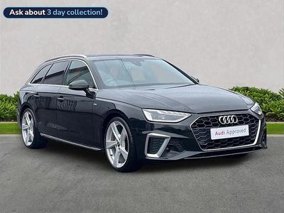 Used Audi A4 S-Line 163 HP (119 kW) 2021 Black Estate