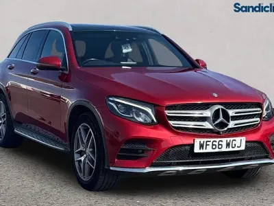 Used Mercedes GLC220 AMG line 170 HP (125 kW) 2016 Red SUV