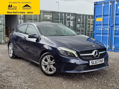 Used Mercedes A180 Premium 122 HP (89 kW) 2017 Blue Hatchback