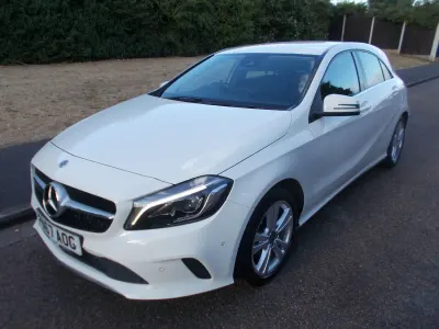 Used Mercedes A180 Premium 109 HP (80 kW) 2017 White Hatchback