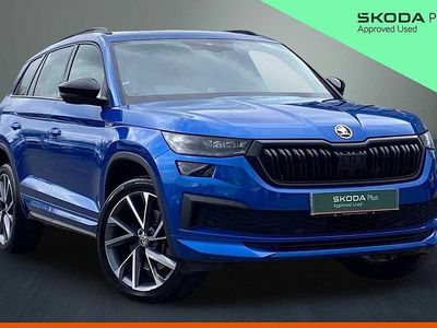 Used Skoda Kodiaq SportLine 150 HP (110 kW) 2024 Race blue metallic SUV