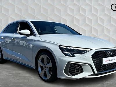 Used Audi A3 Sportback S-Line 150 HP (110 kW) 2021 White Hatchback