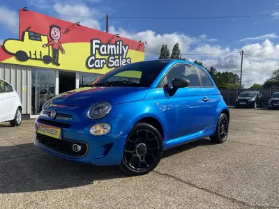 Used Fiat 500 S 69 HP (50 kW) 2018 Blue Hatchback
