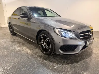 Używany Mercedes C250 AMG line 204 KM (150 kW) 2018 Szary Sedan/Limuzyna