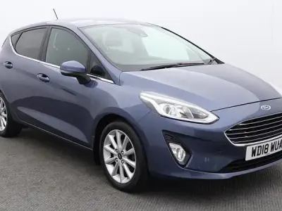 Usado Ford Fiesta Titanium X 125 CV (91 kW) 2018 Azul Utilitario
