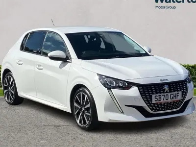Used Peugeot 208 Allure Premium 75 HP (55 kW) 2020 White Hatchback