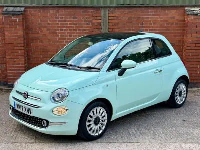 Used Fiat 500 Lounge 69 HP (50 kW) 2017 Green Hatchback