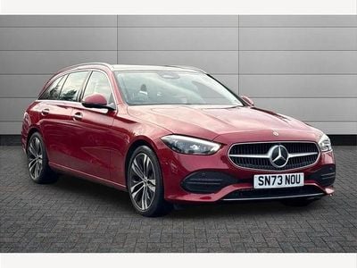 Red Used 2023 Mercedes C200 Exclusive Luxury Estate | £31,800 (A bit pricey)
