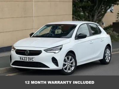 Used Vauxhall Corsa Design Edition 75 HP (55 kW) 2022 White Hatchback