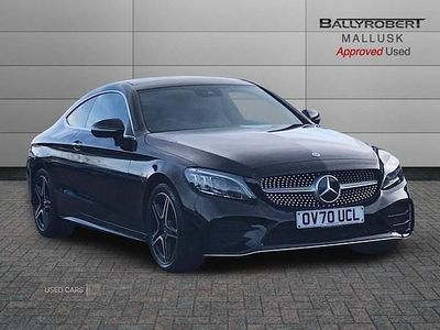 Black Used 2020 Mercedes C220 AMG Line Premium Plus Coupe | £25,995 (Expensive)