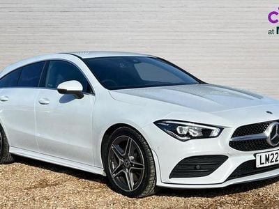 Used Mercedes CLA200 AMG line 163 HP (119 kW) 2022 Digital white met.