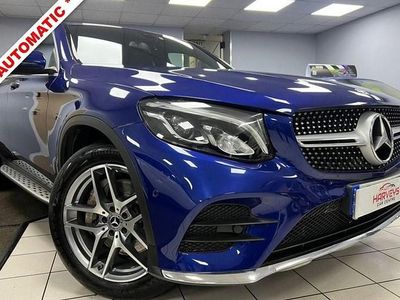 Used Mercedes GLC220 AMG Line Premium 170 HP (125 kW) 2018 Blue Coupe
