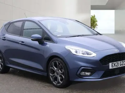 Used Ford Fiesta ST-Line 125 HP (91 kW) 2021 Blue Hatchback