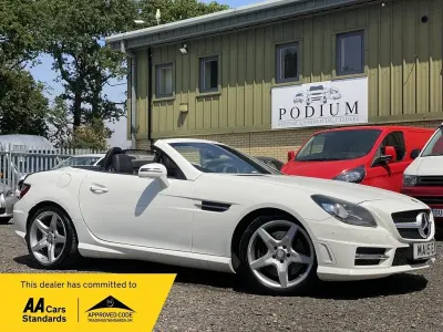 Used Mercedes SLK250 AMG 204 HP (150 kW) 2015 White Cabriolet