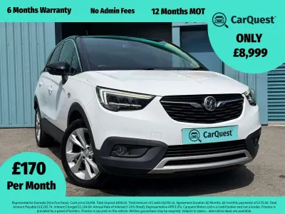 Used Vauxhall Crossland X Business Edition 130 HP (95 kW) 2019 White SUV
