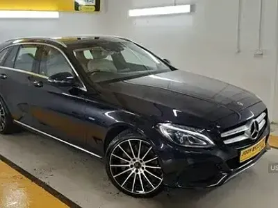 Used Mercedes C350e 2017 Blue Estate