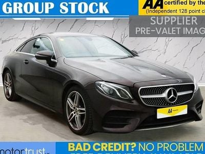 Begagnad Mercedes E220 AMG line 194 HK (142 kW) 2019 Röd Sportkupé