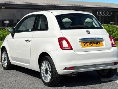 Używany Fiat 500 Lounge 69 KM (50 kW) 2018 Biały Hatchback