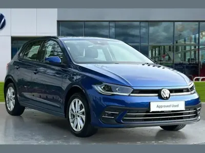 Used VW Polo Style 95 HP (69 kW) 2023 Blue Hatchback
