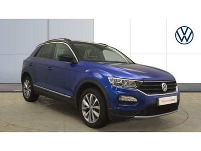 Used VW T-Roc Design 115 HP (84 kW) 2018 Blue SUV