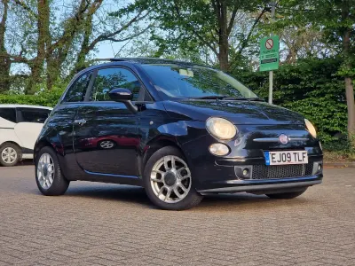 Used Fiat 500 Sport 69 HP (50 kW) 2009 Black Cabriolet