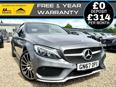 Used Mercedes C220 AMG line 2017 Grey Cabriolet
