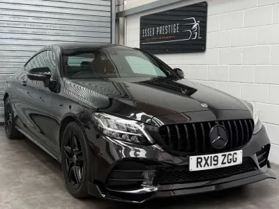 Used Mercedes C200 AMG line 2019 Black Coupe