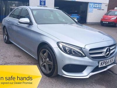 Begagnad Mercedes C220 AMG line 170 HK (125 kW) 2014 Silver Sedan