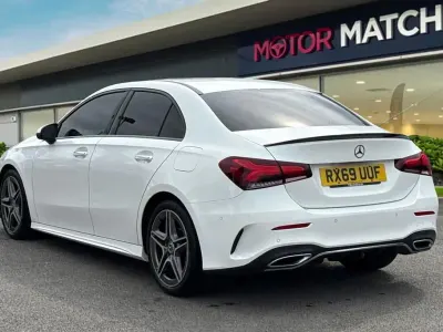 Used Mercedes A180 AMG line 2019 White Sedan