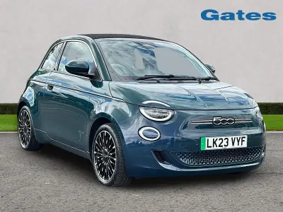 Used Fiat 500e La Prima 86 kW (118 HP) 2023 Green Cabriolet