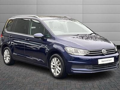 Begagnad VW Touran Family 116 HK (85 kW) 2019 Blå Minibuss