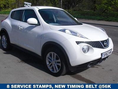 Usado Nissan Juke Acenta Premium 110 HP (80 kW) 2014 Branco SUV