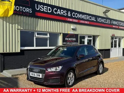 Used Audi A1 Sportback Design 116 HP (85 kW) 2016 Red Hatchback