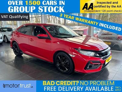 Red Used 2021 Honda Civic Sport Hatchback | £16,795 (Fair price)
