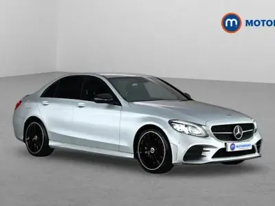 Used Mercedes C220 AMG line 194 HP (142 kW) 2021 Silver Sedan